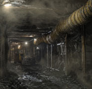 Hazardous air in an underground mine